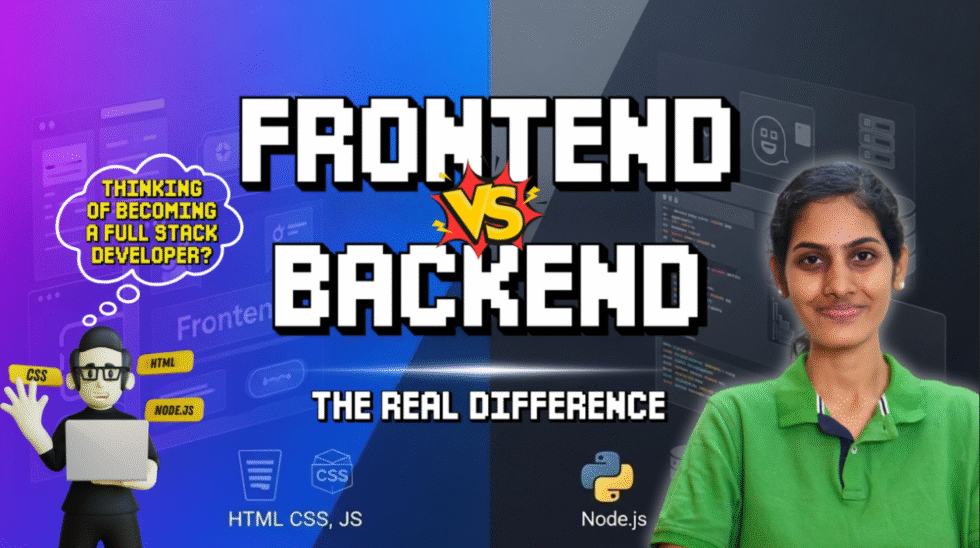 🚀 Frontend vs Backend Development – Key Differences Explained